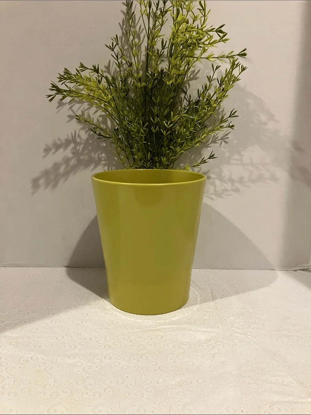 Contemporary Lime Green Decorative Plant Pot